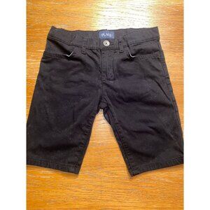Childrens Place Black Boys Shorts With Button Closure - Size 6